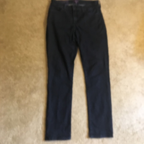 NYDJ Jeans Sheri Slim Dark Wash High Rise LiftTuck - Picture 4 of 7